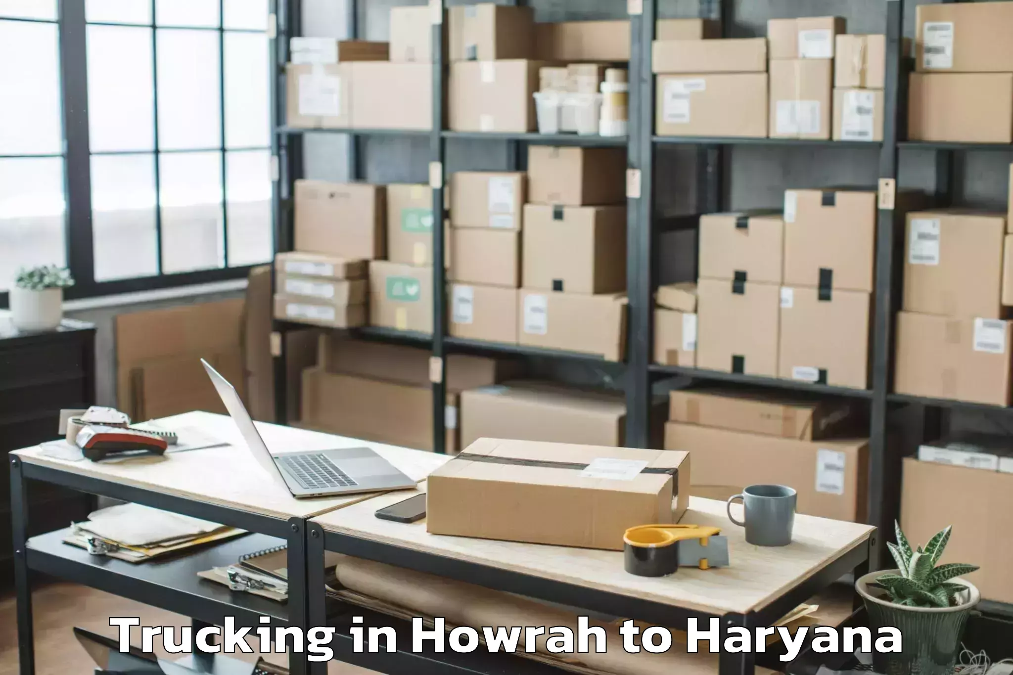 Easy Howrah to Mvn University Palwal Trucking Booking